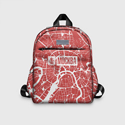 Детский рюкзак Красная карта Москвы, цвет: 3D-принт