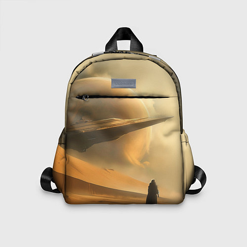 Детский рюкзак Пустыня и космический корабль - Дюна / 3D-принт – фото 1