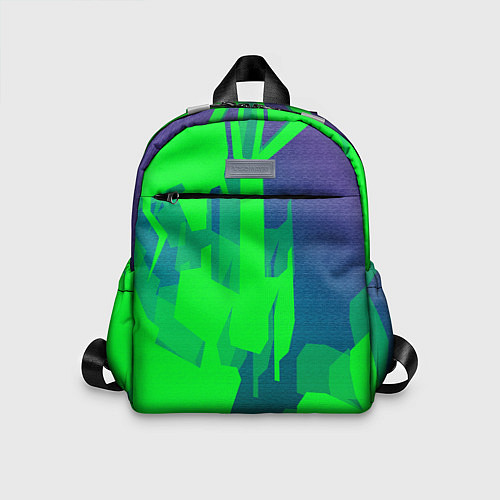 Детский рюкзак Зеленый фиолет / 3D-принт – фото 1