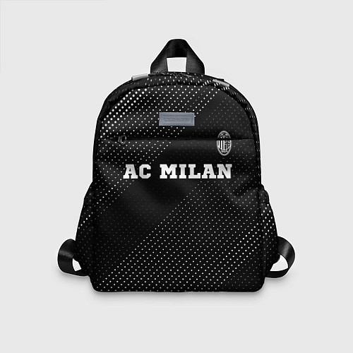 Детский рюкзак AC Milan sport на темном фоне посередине / 3D-принт – фото 1