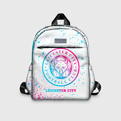 Детский рюкзак Leicester City neon gradient style, цвет: 3D-принт