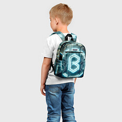 Детский рюкзак Неоновая вывеска - свечение, цвет: 3D-принт — фото 2
