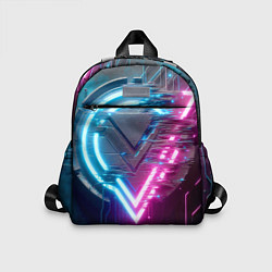 Детский рюкзак Neon geometric abstraction - ai art, цвет: 3D-принт