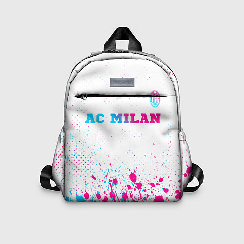 Детский рюкзак AC Milan neon gradient style посередине / 3D-принт – фото 1