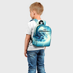 Детский рюкзак Неоновая комета - нейросеть, цвет: 3D-принт — фото 2