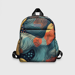Детский рюкзак Волны линиями, цвет: 3D-принт