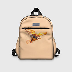 Детский рюкзак Летящий орел и пейзаж на закате