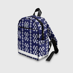 Детский рюкзак Орнамент этника на синем, цвет: 3D-принт — фото 2