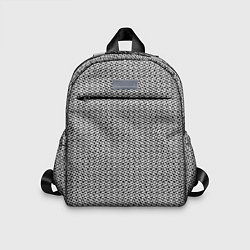 Детский рюкзак Чёрно-белый текстурированный полосы, цвет: 3D-принт