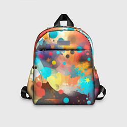 Детский рюкзак Акварельная абстракция - нейросеть, цвет: 3D-принт