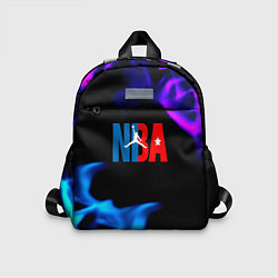 Детский рюкзак NBA neon flame, цвет: 3D-принт