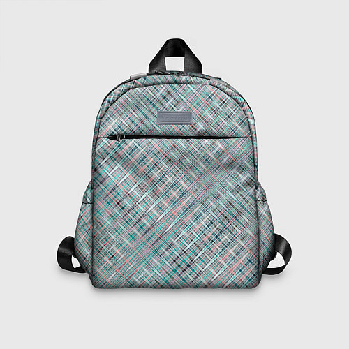 Детский рюкзак Светлый серо-голубой текстурированный / 3D-принт – фото 1