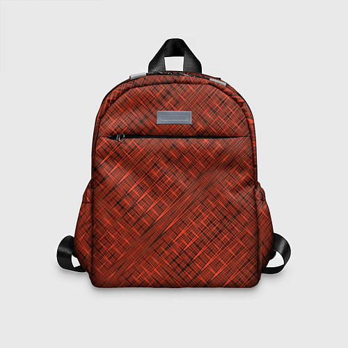 Детский рюкзак Сочный коричневый однотонный текстурированный / 3D-принт – фото 1
