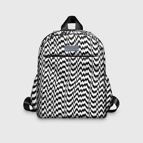 Детский рюкзак Черно-белые кривые / 3D-принт – фото 1