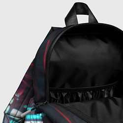 Детский рюкзак Девушка-андроид в наушниках, цвет: 3D-принт — фото 2