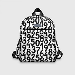 Детский рюкзак Гранжевые числа, цвет: 3D-принт