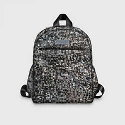 Детский рюкзак Тёмный серо-коричневый текстурированный, цвет: 3D-принт