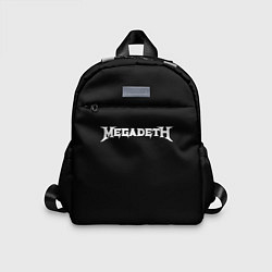 Детский рюкзак Megadeth logo white, цвет: 3D-принт