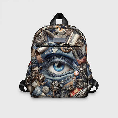 Детский рюкзак Стимпанк композиция с глазом - нейросеть / 3D-принт – фото 1