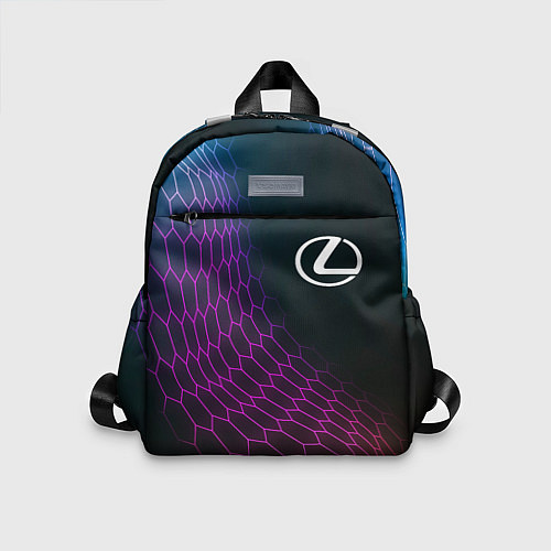 Детский рюкзак Lexus neon hexagon / 3D-принт – фото 1
