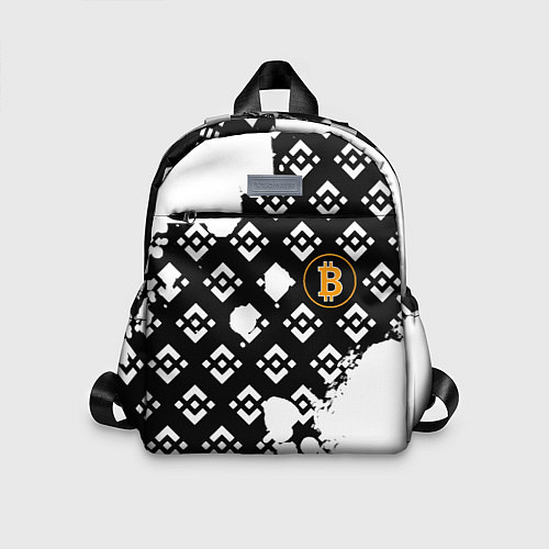 Детский рюкзак Bitcoin pattern binance / 3D-принт – фото 1