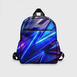 Детский рюкзак Яркие неоновые геометрические линии, цвет: 3D-принт