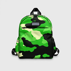 Детский рюкзак Зелёный камуфляж текстура, цвет: 3D-принт