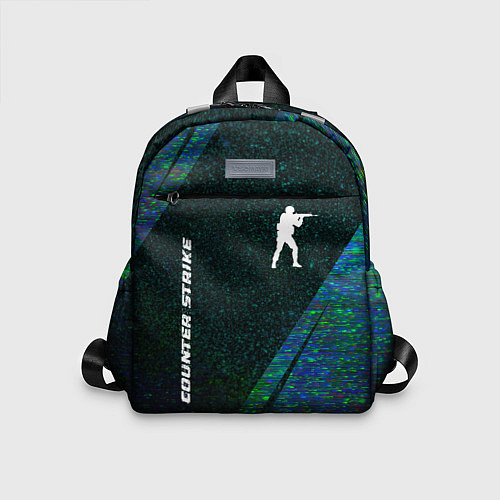 Детский рюкзак Counter Strike glitch blue / 3D-принт – фото 1