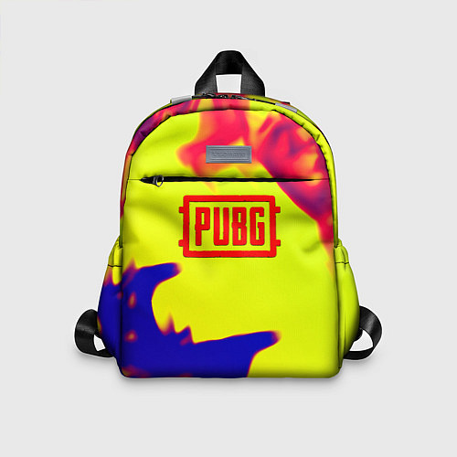Детский рюкзак PUBG neon flame / 3D-принт – фото 1