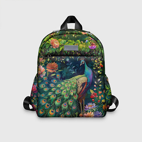 Детский рюкзак Павлин в саду / 3D-принт – фото 1