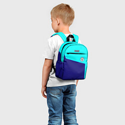 Детский рюкзак Манчестер сити геометрия спорт, цвет: 3D-принт — фото 2
