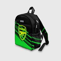 Детский рюкзак Arsenal geometry line green, цвет: 3D-принт — фото 2
