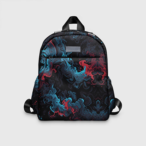 Детский рюкзак Цветные клубы дыма / 3D-принт – фото 1