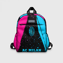 Детский рюкзак AC Milan - neon gradient по-центру, цвет: 3D-принт
