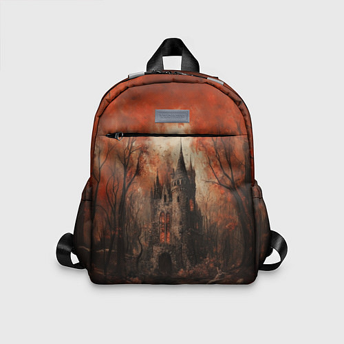 Детский рюкзак Замок в осеннем лесу / 3D-принт – фото 1
