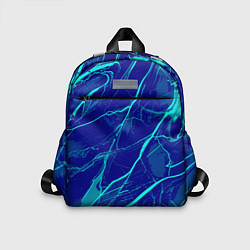 Детский рюкзак Яркий сине-голубой абстрактная текстура