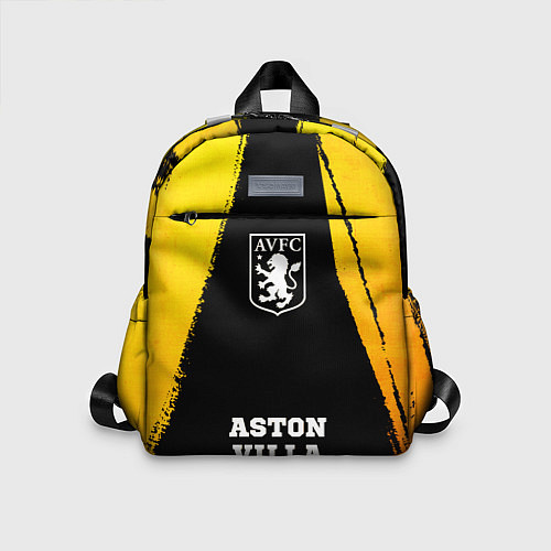 Детский рюкзак Aston Villa - gold gradient по-центру / 3D-принт – фото 1