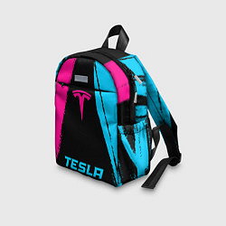 Детский рюкзак Tesla - neon gradient по-центру, цвет: 3D-принт — фото 2