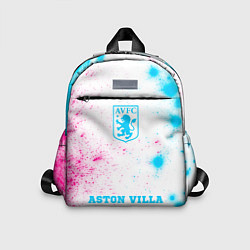 Детский рюкзак Aston Villa neon gradient style по-центру