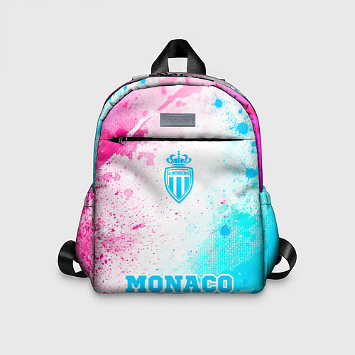 Детский рюкзак Monaco neon gradient style по-центру / 3D-принт – фото 1