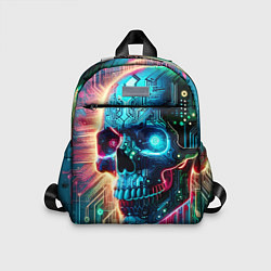 Детский рюкзак Cool cyber skull - neon glow