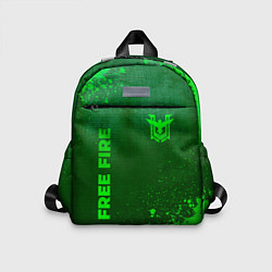 Детский рюкзак Free Fire - green gradient вертикально