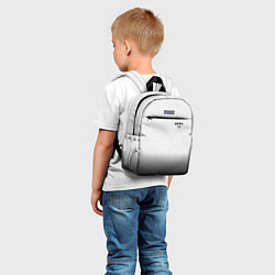 Детский рюкзак Opel с эмблемой градиент чёрно-белый, цвет: 3D-принт — фото 2
