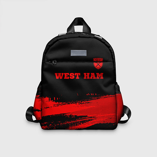 Детский рюкзак West Ham - red gradient посередине / 3D-принт – фото 1