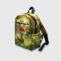 Детский рюкзак Рыжая лисичка и бабочки, цвет: 3D-принт — фото 2