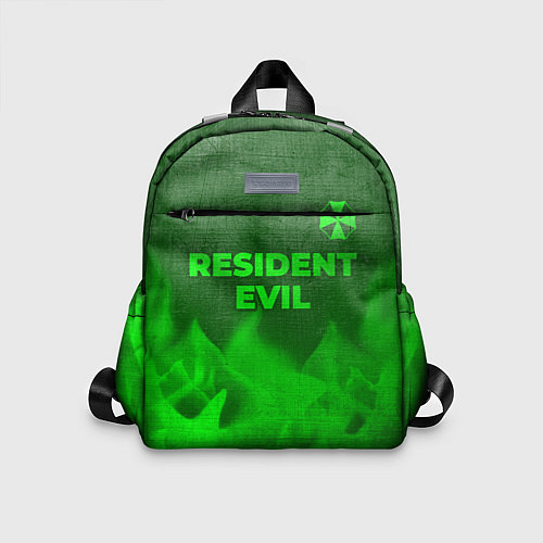 Детский рюкзак Resident Evil - green gradient посередине / 3D-принт – фото 1