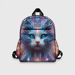 Детский рюкзак Fantastic blue-eyed neon kitten