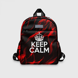 Детский рюкзак Keep calm flame red