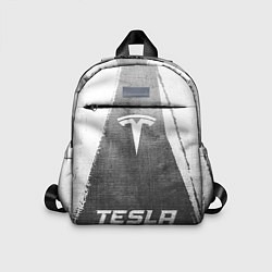 Детский рюкзак Tesla - grey gradient по-центру, цвет: 3D-принт