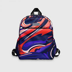 Детский рюкзак Абстракция разводов разноцветная, цвет: 3D-принт